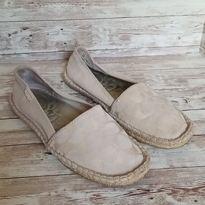 Coach "June" Espadrilles Embossed Logo size 7.5